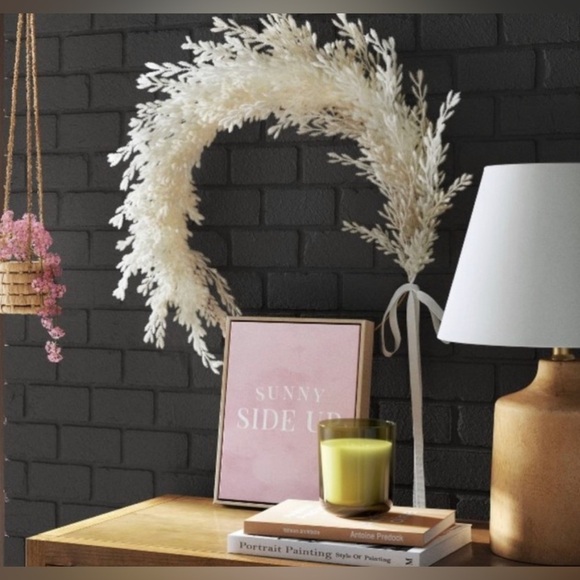 NWT threshold ring faux pampas grass wreath 22” - Picture 2 of 9